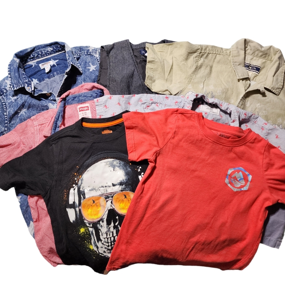 Lot of 7 Boys Shirts Size 6